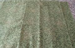 1 yard x 44″ Quilt Fabric MBT, TM Green Leaf Vines Dusting of Gold Shiny