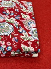 2.5 Yard Hand Block Print Handmade Cotton Indian Natural Sanganeri Print Fabric.