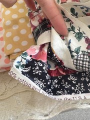Quilting Cotton Fabric Scraps Lot 4.4 lb + Large Cuts Mixed Prints Solids