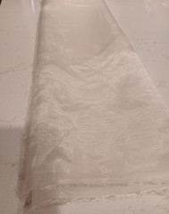 Semi Sheer White Organza, Polyester – 1 3/4 Yds X 60″ RMB Collectables
