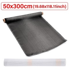 40″ – 118″ Real Carbon Fiber Fabric Cloth Roll 3k 200gsm 2×2 Twill Weave Black