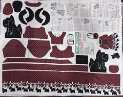 Daisy Kingdom Tartan Terrier Daisy Doll Dress Panel Fits 17″-19″ Scottie Dog