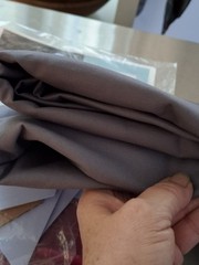 Gray Solid Cotton Fabric For Quilting Sewing Crafts With Templates Over 3 Yards