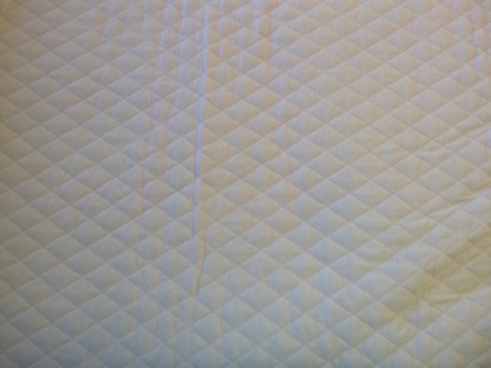 Parchment Double Diamond Quilted Fabric (42 inches wide and 36 inches long)