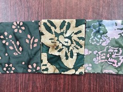 Vintage Fabric Watercolor Batik Fat Quarters (7 PCS) No Duplicates 18″ X 22″ Per