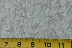 By 1/2 Yd, Gray & Green with Silver Sparkles Quilt Cotton/Hoffman/Windsor,P7105