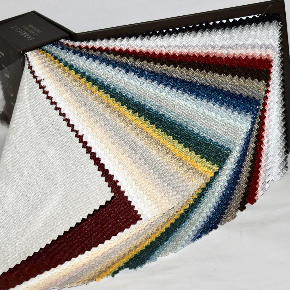FABRIC SAMPLE BOOK Multi-Color TUSCAN Linen-Look Texture 48pcs LOT Soft Feel