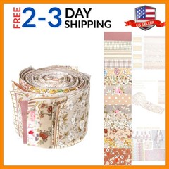 42 Pcs Pre-Cut Quilting Fabric Strips – Beautiful Floral Patterns & Versatile