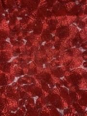 Designer Red Coil Circles High End Speciality Fabric 54×30”