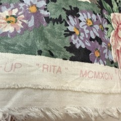 Vintage 1994 Cyrus Clark Rita Floral Fabric 45” x 85” Quilting