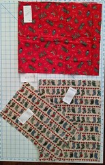 Fabric Christmas Groups Less than Yard, Fat Qtrs and/or remnants: Price per Lot
