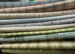 10 pcs Yarn-Dyed Cotton Fabric Bundle 7×9” Patchwork Quilting