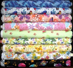 Cotton Flannel Butterfly Dragonfly Birds Frogs Watercolor Planets bug FQ HY BTY