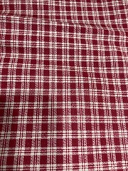 2 Pieces Of 90sCountry Classics Fabric :Red Plaid (37”x31”) & Blue Plaid(44”x 82