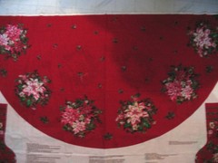 Christmas Tree Skirt & stockings 2 FABRIC PANELS 2 halves = whole skirt 58″ 2 pc