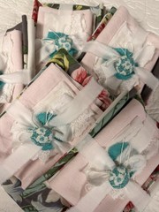 Vintage tablecloth fabric project bundle for sewing projects, pillows, totes!