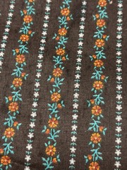 Vitg 45″ Wide Cotton Or Blend Fabric 2.5 Yard Unbranded Black Orange Red Flower