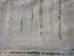 TexoPrint Vtg Home Fabric Abstract Shades in Beige Gold Silver 20″ W Netherlands