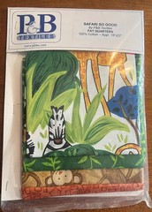 P&B Textiles Quilting 4 Fat Quarters “Safari” Animal Theme NEW