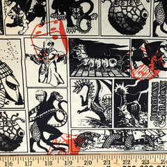 Dungeons & Dragons Graphic Comic Cotton Shirting from Camelot