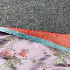 Reversible Asian-Inspired Jacquard Brocade Fabric Dragon & Phoenix Motif–72 x 45