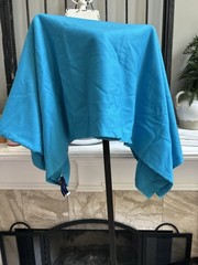 JOHNSTONS OF ELGIN 100% cashmere fabric bolt – aqua ocean blue – 8 ft x 5 ft