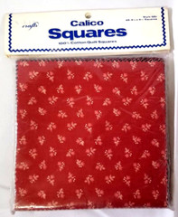 88 Patchwork Calico Squares Quilt Craft Kit Bulk New Sealed Country Fair 5.5″ Sq