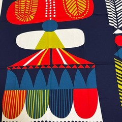 Marimekko Totemi Fabric Colorful 145x120cm Cotton Handcraft