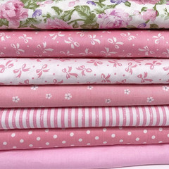 7Pcs 9.8″ x 9.8″(25 * 25CM) Cotton Fabric DIY Making Supplies Quilting Patchw…