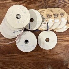 LOT Vintage Ribbon Acetate Fused Edge USA Textiles Sewing Crafting Bridal
