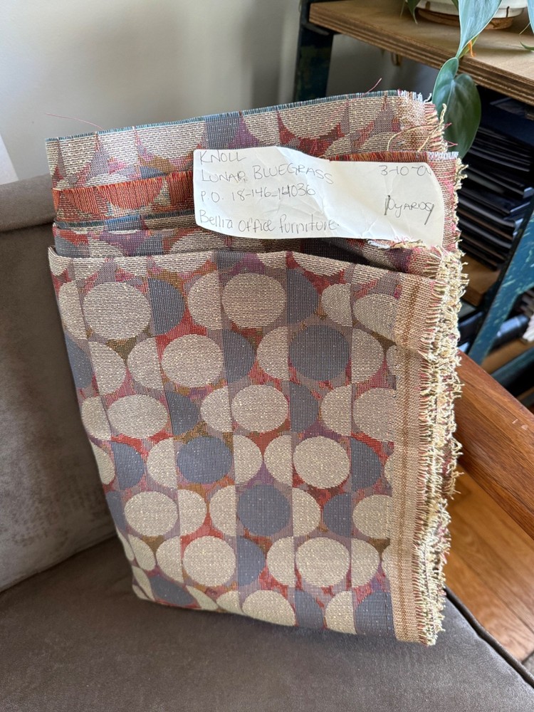 Knoll Lunar Bluegrass – Mid Century Upholstery Fabric 49″x98″