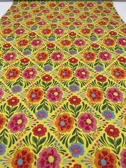 Viva Mexico! Floral Yellow – Paintbrush Studio Cotton Fabric