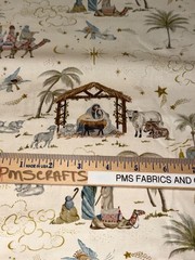 MODA 2026 Christmas Silent Night per yard 100% cotton fabric 36 x 44 Nativity 11