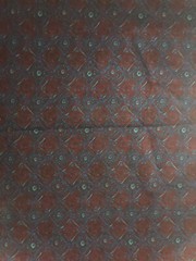Remnant Fabric – 58″ x 14″ – Maroon Blue Print #F