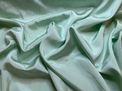 Mint Seafoam Green 100% Silk Dupioni Shantung Fabric