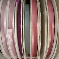 LOT Vintage Ribbon Acetate Fused Edge USA Textiles Sewing Crafting Bridal