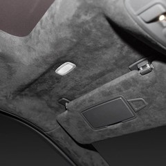 Black Suede Headliner Fabric 96″ L × 60″ W with Foam Backing, Automotive Inte…