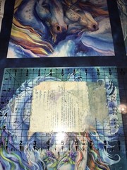 Fabric Unicorns Fantasy Wild Morningmoon Cotton 21″x24″ 4 Square Panel KAUFMAN