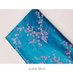 Chinese Damask Fabric Plum Blossom Faux Silk Jacquard Brocade Cloths By Metre