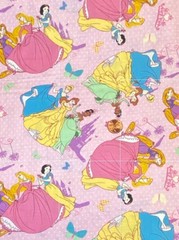 Multi Toss Disney Princess Dots Fabric by Springs Creative, BTHY
