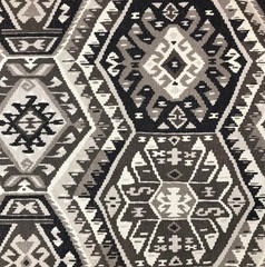 5 Yard Remnant Neutral Southwestern Print Home Decor Fabric