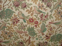 Morris Bird Floral Fern Curtain Upholstery Cushion Roman Blind Quilting Fabric