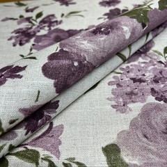 3.5 Metres iLiv Amelie Mulberry Linen Fabric Curtain Cushion Upholstery Craft