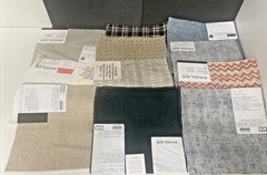 Fabric Samples Square Piece Pindler Lot of 70 PC Multi Color Design