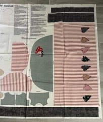Spring Industries Fabric Panel COUNTRY ANGEL Doll Patchwork Decor