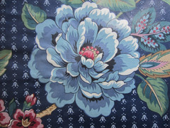 VTG~Chintz~Stanley King Studio VAT DYE~Screen Print~TEFLON Finish~56″ x 120″~