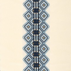 Ballard Designs, Corpetti Blue InsideOut Performance Fabric by the Yard