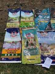 Mixed Lot of Various Kalmbach Feed Bags- Bulk Assortment