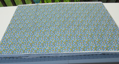 2 Yds X 44″ Cranston Print Works VIP Print Blue With Yellow & White Daisy’s