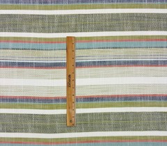 BALLARD DESIGNS FONTAINBLEAU MULTI STRIPE InsideOut® PERF FABRIC 2.1 YARDS 56″W